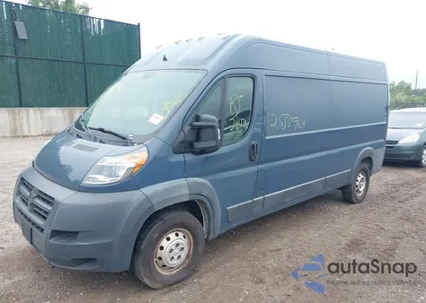 2018 Ram Promaster 2500 High Roof 159 Wb from USA, damaged, VIN 3C6TRVDG2JE161358